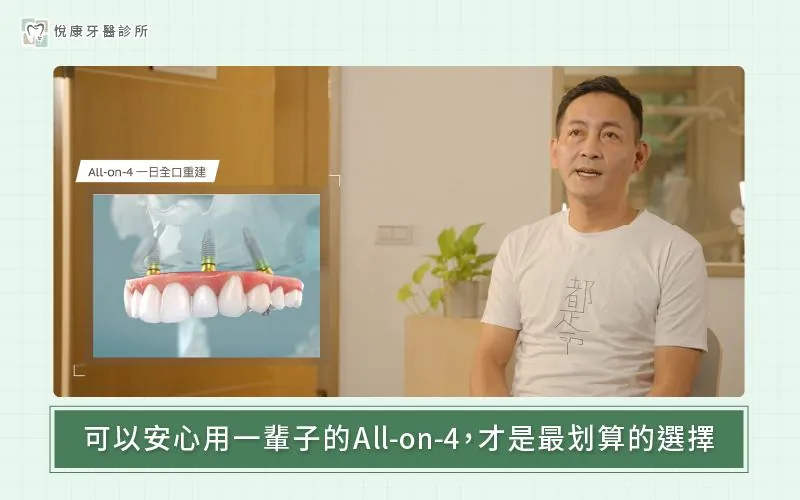破解低價 All-on-4 陷阱！ 盧佳豪醫師警告：台南全口重建價格背後不可不知的風險